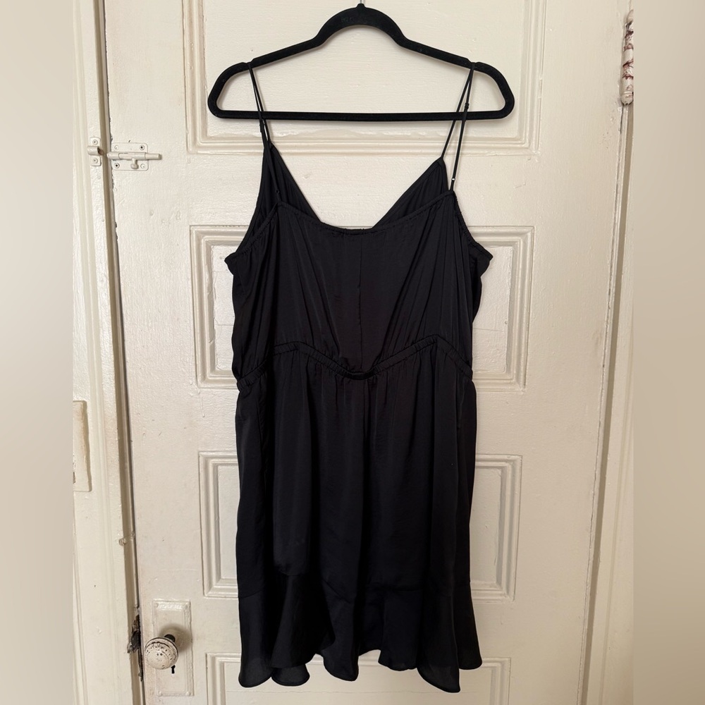 Express Black Ruffle Mini Dress - Picture 4 of 4